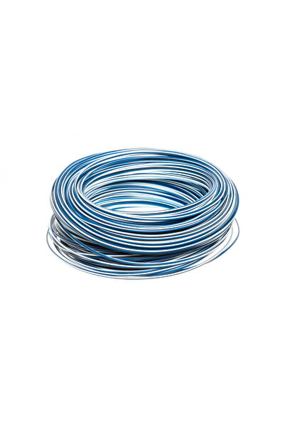 ELHURT Installation cable H05V-K 0.75 dark blue with white stripe 4510922 /100m/