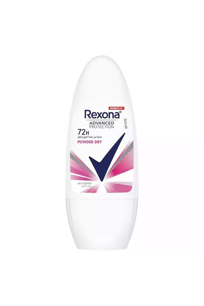 Rexona Powder Dry Anti Perspirant Roll On For 72H Advanced Protection- 50ml