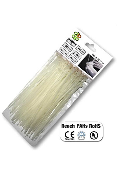 Bradas BANDĂ DE PLASTIC ALBĂ 2,5 x 150mm 100 buc.