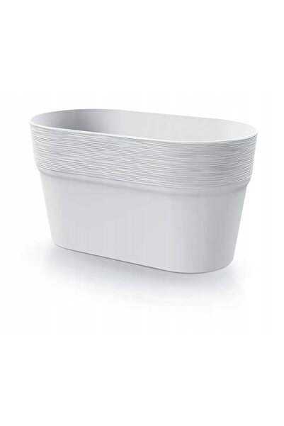 Other Ghiveci oval Furu din plastic alb, 27,5 cm