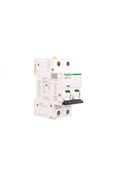 SCHNEIDER Circuit breaker 2P B 2A 6kA AC iC60N-B2-2 A9F03202