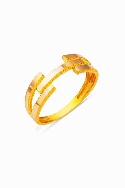 Çgk Çiğdem Gürel Kuyumculuk 8 Ayar Ajda Kaburga Altın Yüzük – Zarif ve Klasik...