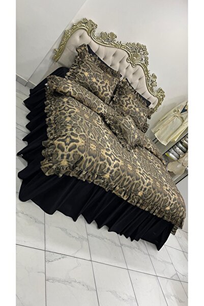 AHSEN TASARIM 5D Double Size Bedding Set with Skirt, Fluffy Sheets and Duvet ...