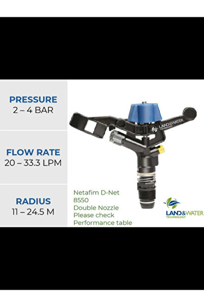 NETAFİM D-Net 9575 Fıskiye 50 Adet – Basınç Ayarlı, Tıkanmaya Dayanıklı