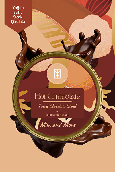 Mim and More Sütlü Sıcak Çikolata Tozu – Yoğun Aromalı Sıcak Çikolata Tozu, 50 gr