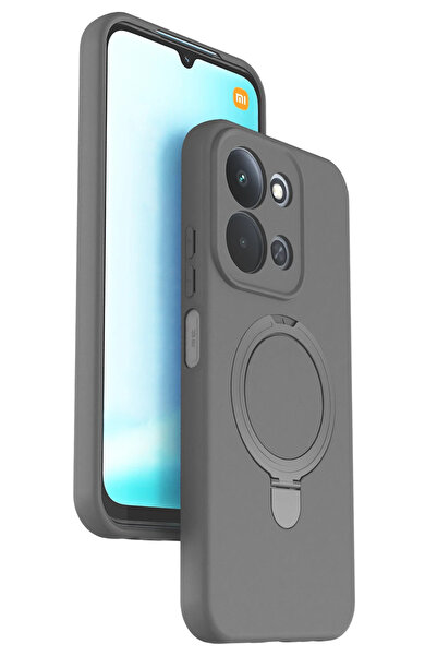 NewFace Lvsqvr Xiaomi Redmi 15C 4g Regal Magsafe Stand Cover - (120112) Titan Gray