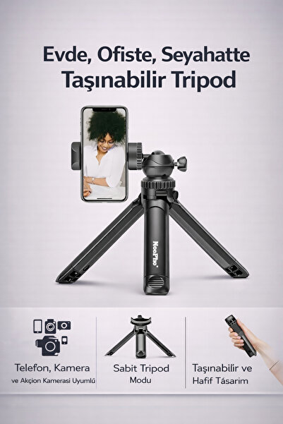 Coverzone 22cm Mini Taşınabilir Selfie Çubuğu Telefon Kamera Uyumlu Alüminyum...