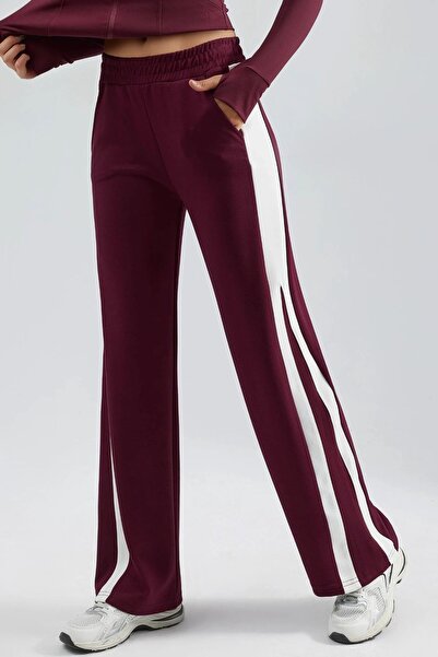 Hiccup Modal Textured Striped Detail Pants Berşan Collection