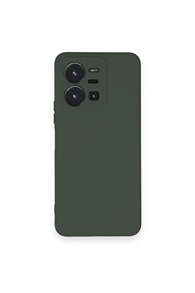 NewFace Lvsqvr Vivo Y35 Case Nano Inside Velvet Silicone - (120232) Dark Green