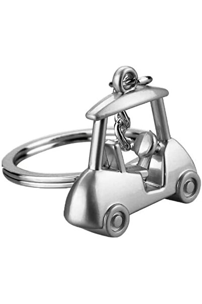 Arabest سلسلة مفاتيح معدنية على شكل عربة غولف، مناسبة للسيارة، حقائب الظهر، حقائب اليد، هدايا الحفلات