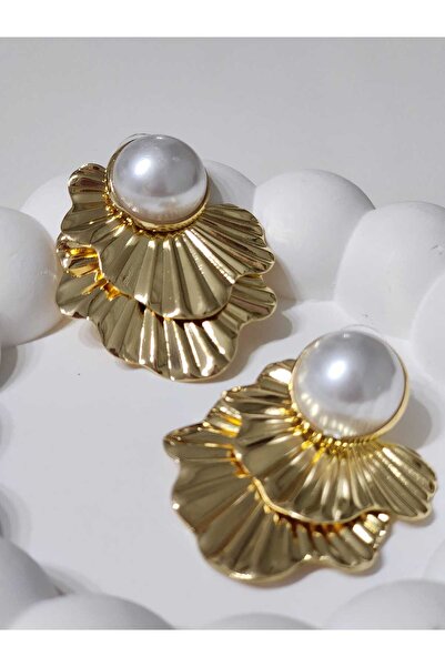 GÜLNAR BİJUTERİ Red Agate Detailed Vip Earrings