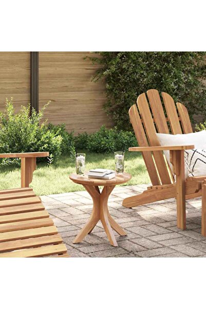 vidaxl Side Table Brown 40 x 40 x 41 cm Solid Teak Wood