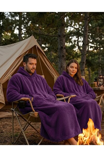 Packho Welsoft Kapüşonlu Giyilebilir TV Battaniyesi – Unisex Oversize