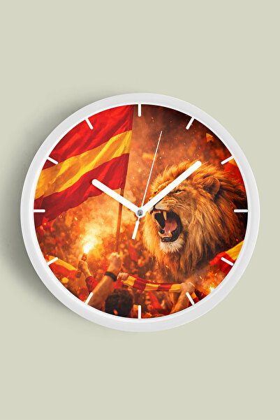 JHAAR Ceas de perete modern cu design ventilator - 30 cm - Carcasă albă cu st...