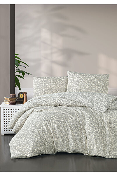 Monolisse Alea Patterned Dina Gray Single Duvet Cover Set 160X220Cm