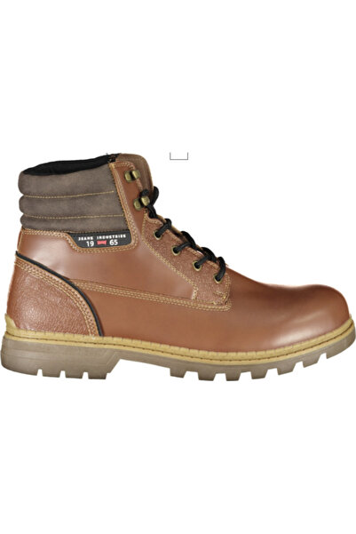 Carrera Men's brown boots, model CAM73302V, with laces and logo, urban casual style, 42