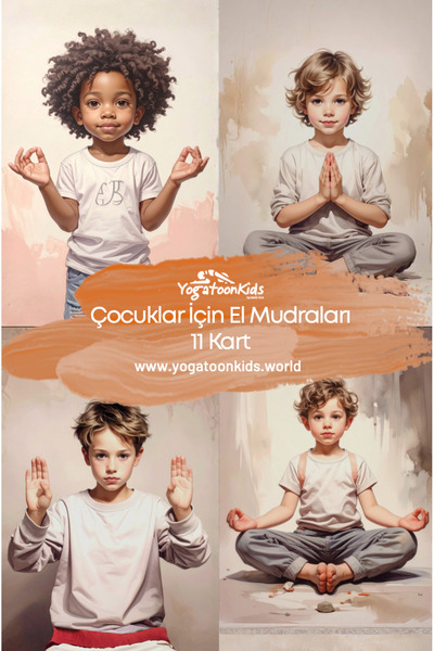 Yogatoon Kids World Çocuklar İçin El Mudraları & Nefes Eğitim Kartları – Odak...