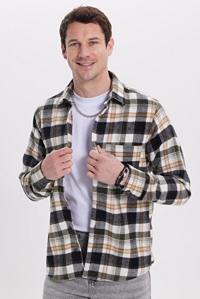 Tudors Men's Regular Fit Comfortable Cut Winter Plaid Lumberjack Shirt