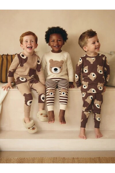 ciklet kids طقم بيجامة للأطفال مكون من 3 قطع
