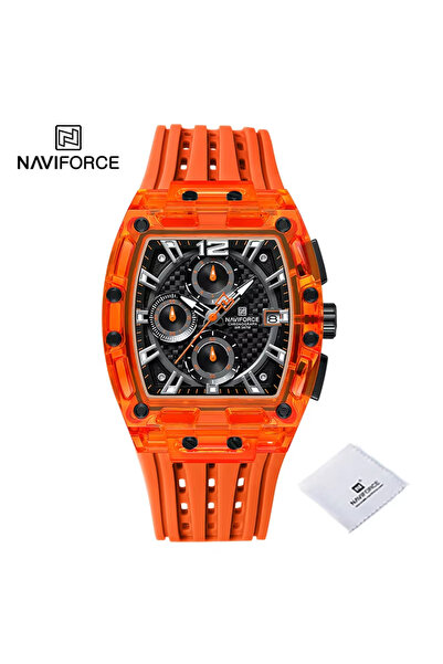 Naviforce ساعة OBO الجديدة للرجال، كوارتز متعددة الوظائف، رياضية أنيقة، كرونو...