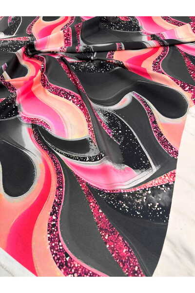 ipekkumaş Satin de mătase cu model, cu cădere moale. PRODUSUL NOSTRU SE VÂNZĂ...