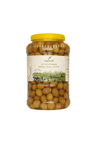 Zeytinseli Zeytincilik Zeytinseli Domat Yeşil Kırma Zeytin Kaya Tuzlu 2 kg