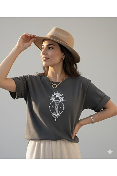 BW Bravely Wear تي شيرت TUTULMA مطبوع للسيدات صيفي أساسي