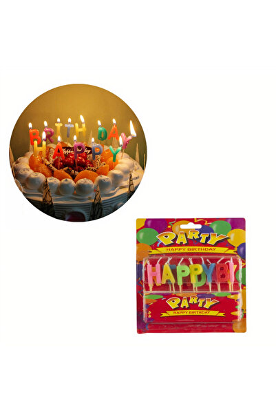 JML1 Lumânări colorate de 3 cm pentru torturi de ziua de naștere, cu mesajul ...