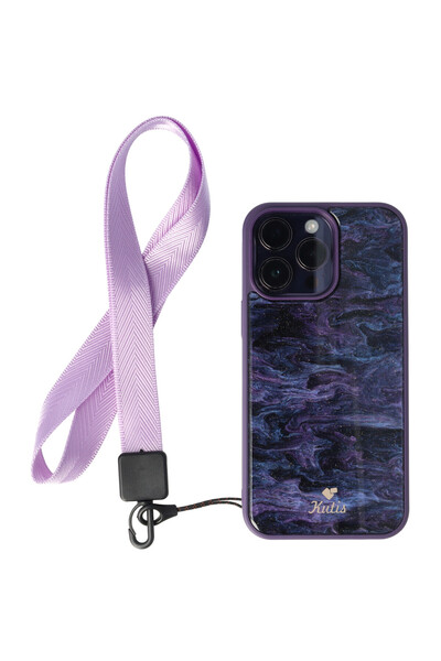 SEP Snur textil Lines pentru telefon mobil Mov