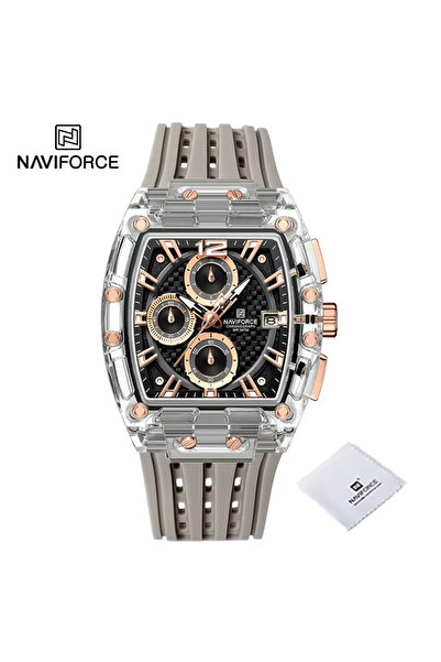 Naviforce SRGGY - ساعات كوارتز متعددة الوظائف جديدة للرجال، عصرية، رياضية، كر...