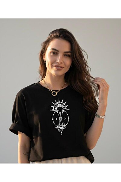 BW Bravely Wear تي شيرت TUTULMA مطبوع للسيدات صيفي أساسي