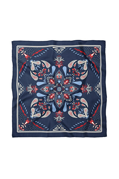 Sultan İpek Şal Desenli Fular / Bandana 70x70cm