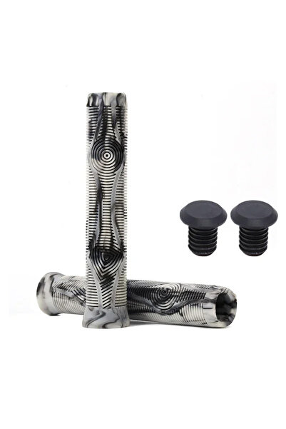 Choice RUBBER-WHITE ODI Silicone Bicycle Handlebar Grip 160mm Extended MTB Cu...