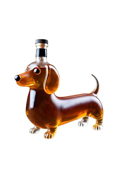 Choice زجاجة ويسكي ذات صفة واحدة، زجاجة مشروب كحولي، على شكل كلب داشهوند، إنا...