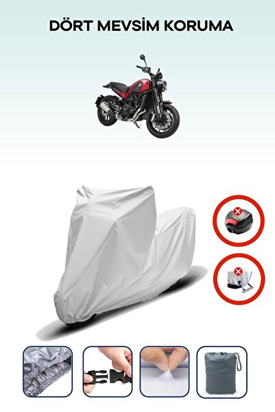 Breen Gray Rear Bag Lock Incompatible Benelli Leoncino Compatible Motorcycle ...