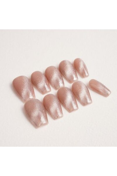 bolivia's 100% Handmade Press-On Gel False Nails - Salon Quality, Reusable, Square, 10 Pieces