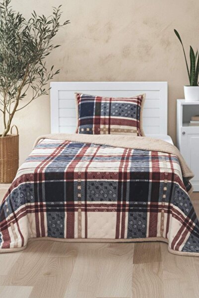 Merinos Set cuvertură de pat All Day, 2 piese, cutie unică Boris bleumarin