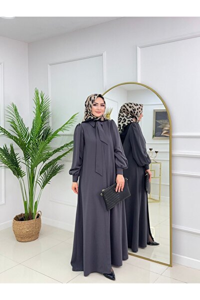 Valens Butik Ferace cu eșarfă Duru și nasturi, stil hijab