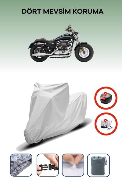 Breen Grey Rear Bag Lock Incompatible Harley-Davidson Sportster 1200 Custom C...
