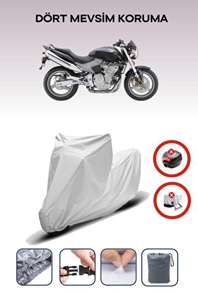 Breen قفل حقيبة خلفية رمادي اللون غير متوافق مع هوندا سي بي 600 إف هورنت، قما...