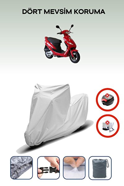 Breen Gray Rear Bag Lock Incompatible with Asya Polo 100 Compatible Motorcycl...