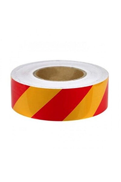 Sanlux Car reflective tape 50 meters, red with yellow