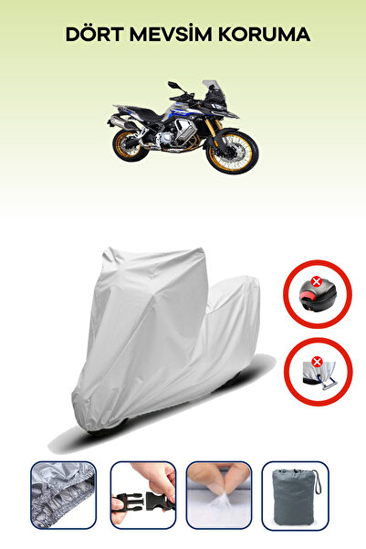 Breen حقيبة خلفية رمادية اللون متوافقة مع Voge 900 DSX، قماش متوافق مع الدراجات النارية، 4 مواسم