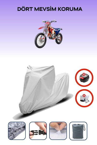 Breen قفل حقيبة خلفية رمادي اللون غير متوافق مع KTM 250 EXC-F Six Days، قماش ...