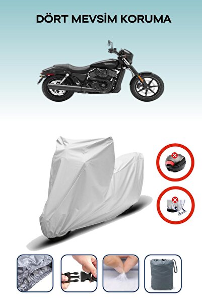 Breen Grey Rear Bag Lock Incompatible Harley-Davidson Street 750 Compatible M...