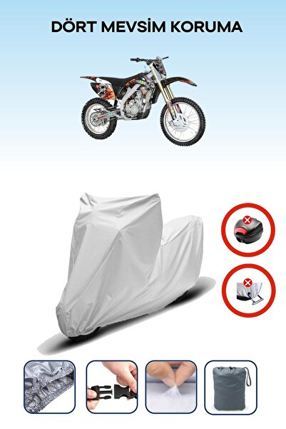 Breen قفل حقيبة خلفية رمادي اللون غير متوافق مع Apachi XZ 250R، قماش دراجة نا...