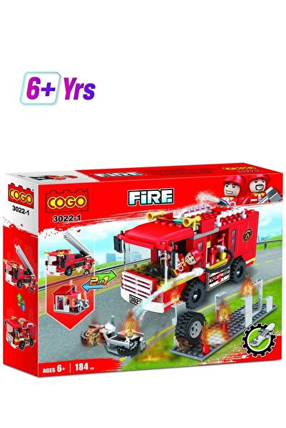 cogo 3022-1 184-Piece Firefighter Series Blocks Set
