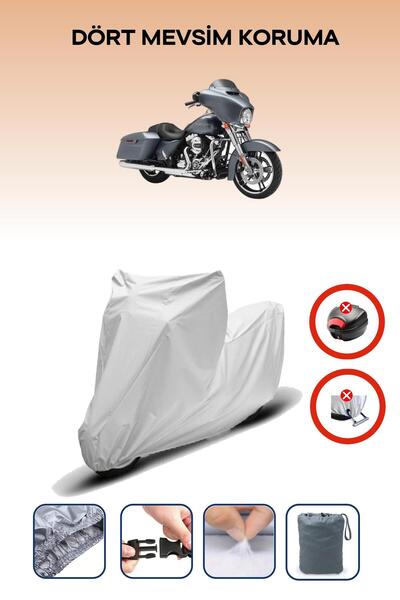 Breen Gray Rear Bag Lock Incompatible Harley-Davidson Flhx Street Glide Compa...