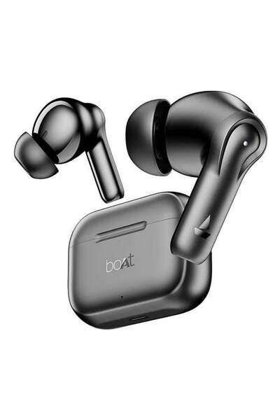 BOAT سماعات Airdopes 161 مع شحن ASAP و40 ساعة تشغيل - أسود كربوني