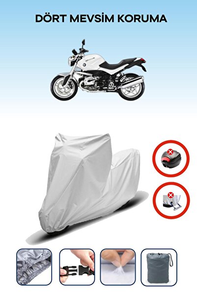 Breen Gray Rear Case Lock Incompatible Bmw R 1200 R Compatible Motorcycle Tar...